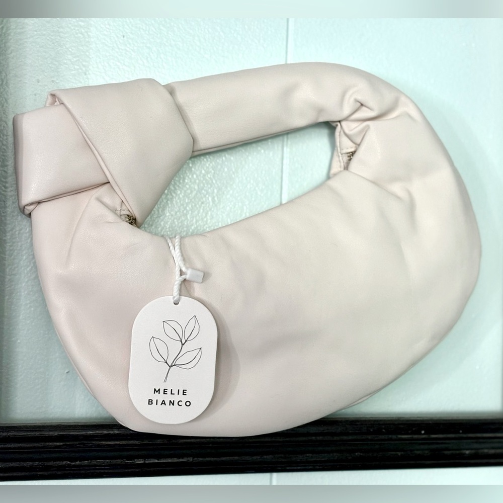 Melie Bianco Cream Hobo Bag Minimalist Design
